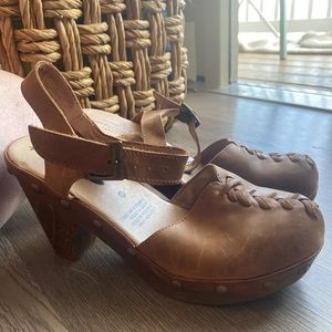 Free people x Jeffrey Campbell Daub leather clogs